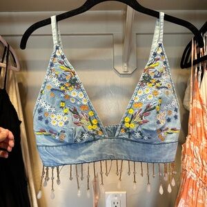 Urban Outfitters Denim Bra Top